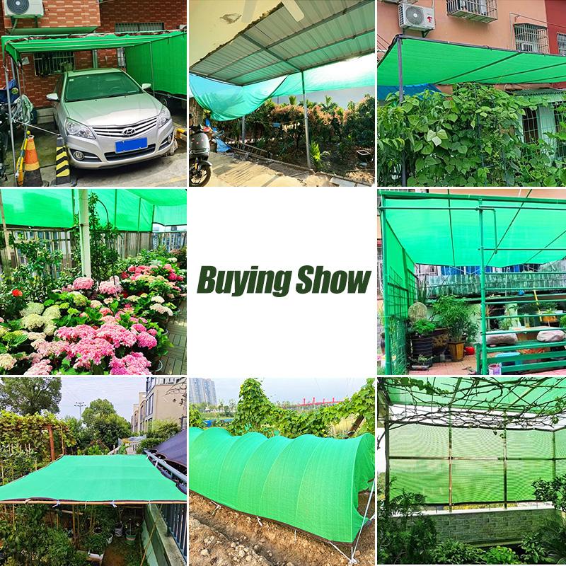 70~80%  Sunshade Net Uv Protection Sunshade Net Durable Wind Proof Outdoor Shade Mesh  Garden Balcony Awning Plant Cover Net
