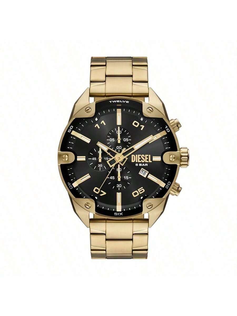 Diesel Gray Stainless Steel Strap Men s Quartz Movement DZ4678 чёрный