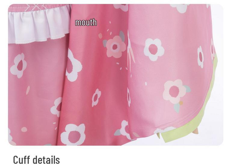 Demon Slayer Mitsuri Kanroji Cosplay Kimono Maid Costume