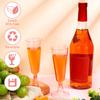 10Pcs Pink Champagne Cup Disposable Plastic Flutes Wedding Birthday Party Supplies Bar Drink Red Wine Celebratory Events