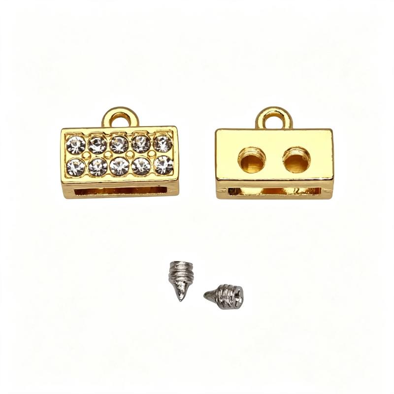 5/10Pcs Jewelry Diy Accessories 8Mm Crystal Connector Charms For Bracelet Making Keychain Phone Strip Women Gift