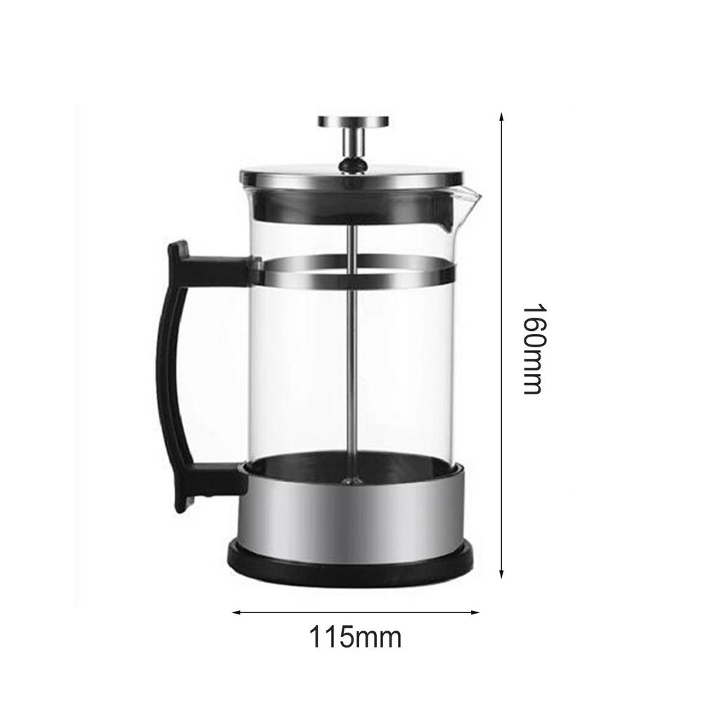Coffee Brewing Pot French Filter Tea Brewer Coffee Pot Coffee Maker Kettle Household Hand Punch Pot Simple Pressure Pot Hot Tool