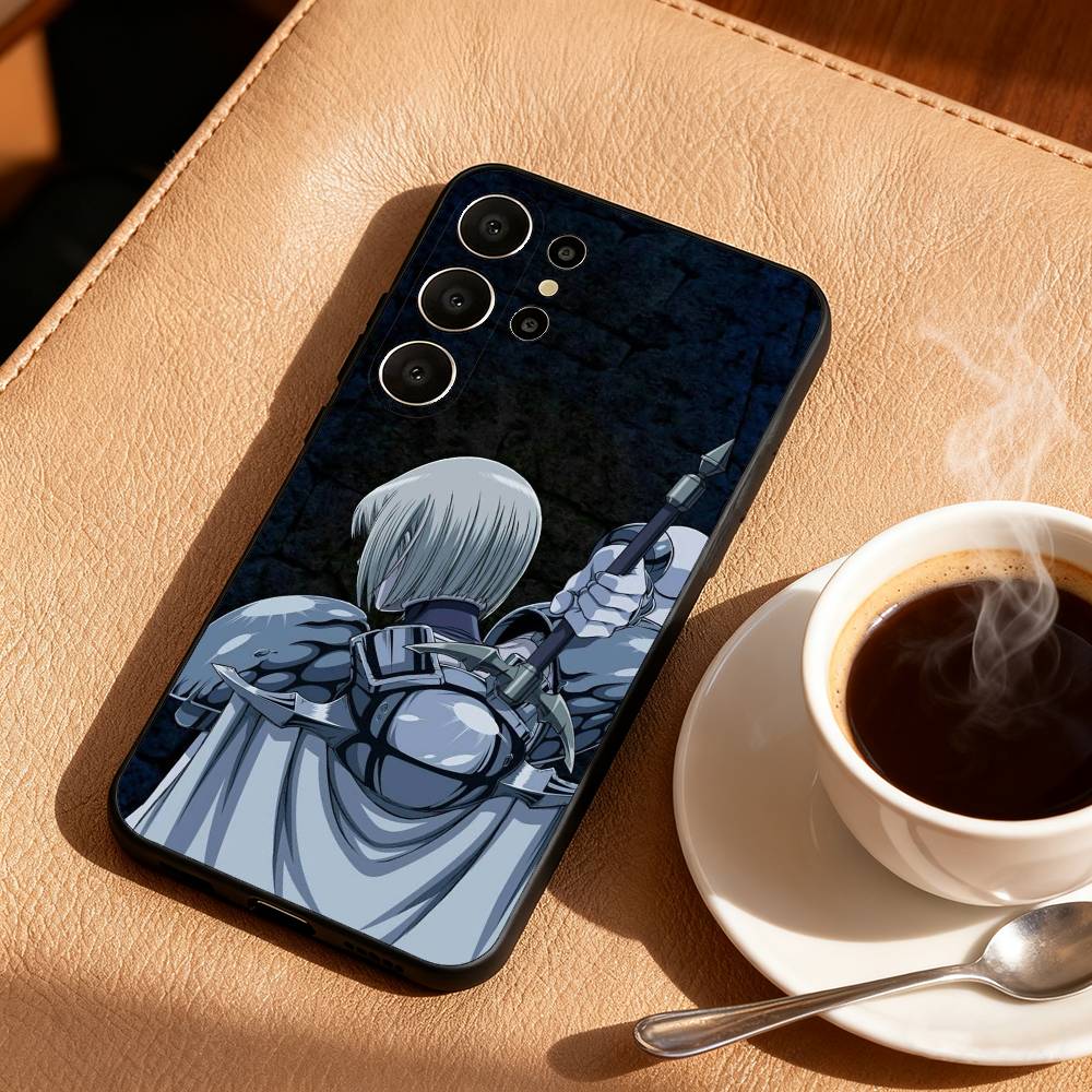 Custodia per Telefono Anime C-Claymore per Samsung S25,S24,S21,S22,S23,S30,Ultra,S20,FE,Lite,10,9,Copertura Nera