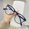 3 Pcs/Set Black Computer Glasses Frame Women Men Anti Blue Light Round Eyewear Blocking Glasses Optical Spectacle Eyeglass