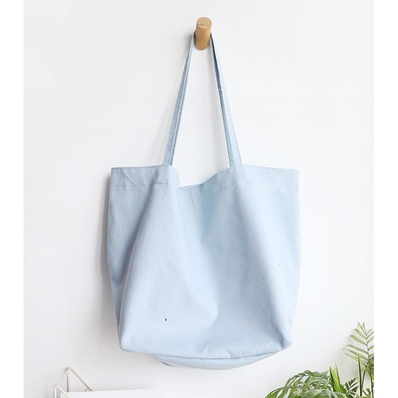 Borsa a Spalla Singola da Donna Borsa Tote in Tela Borse da Shopping in Stoffa Borsa a Mano Femminile Casual Riutilizzabile da Spiaggia B