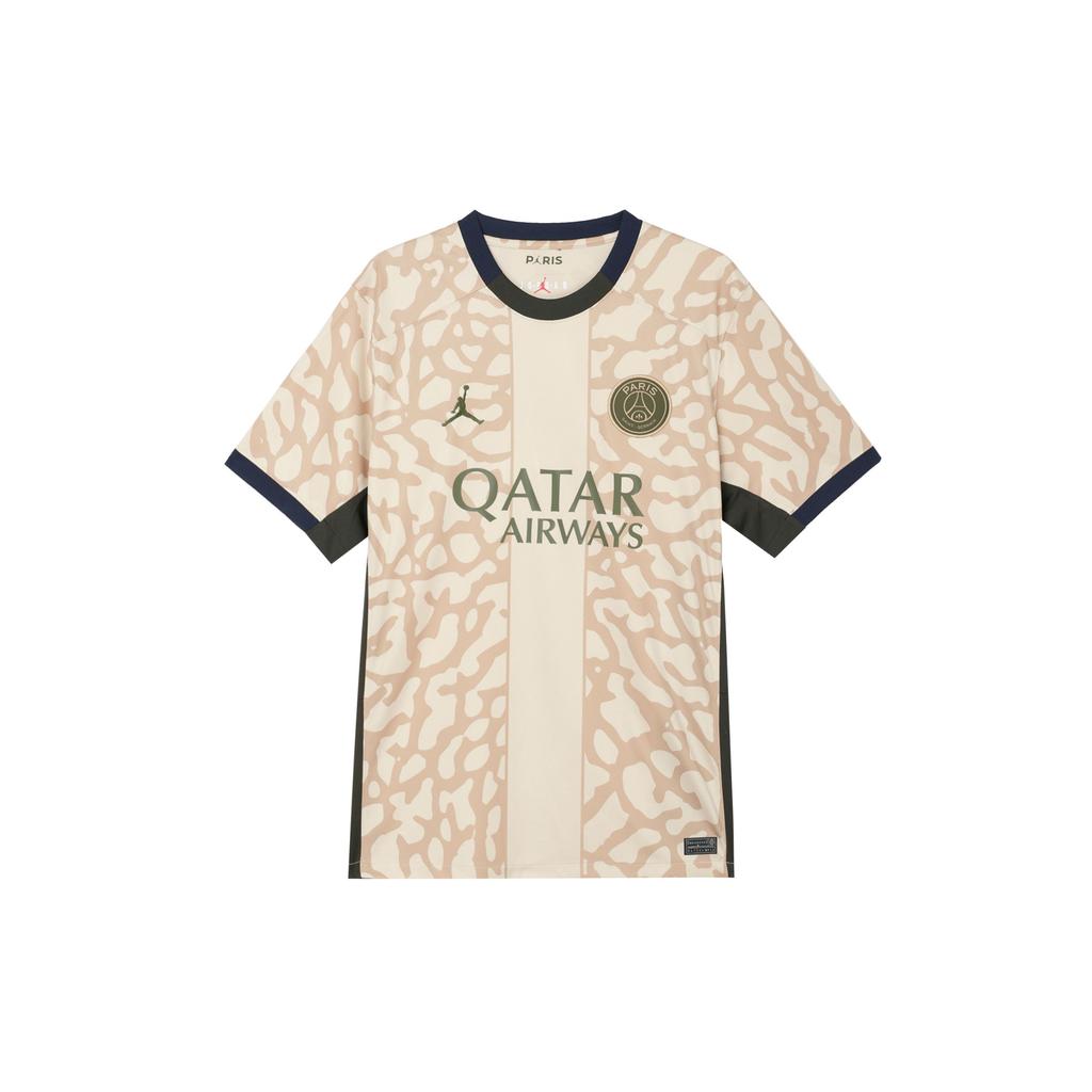 Jordan PSG 2023/24 Stadium Fourth Crew Neck T-Shirt Men Tops Khaki FD6504-201