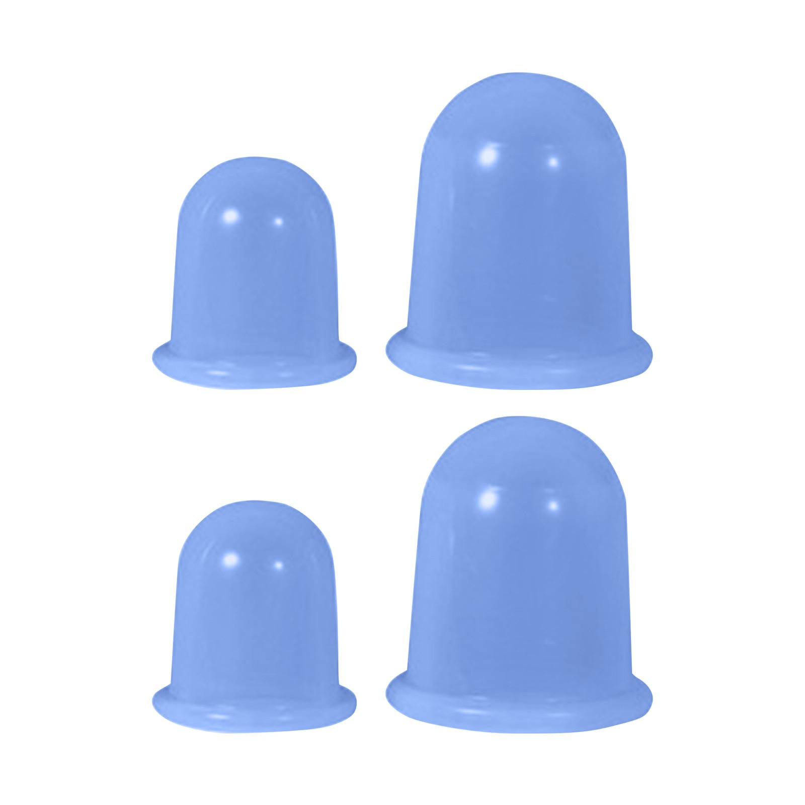 

Набор силиконовых чашек для массажа тела, 2 маленьких и 2 больших, вакуумная чашка для тела, чашка для лица от морщин, лимфодренажная, антицеллюлитная чашка One Size