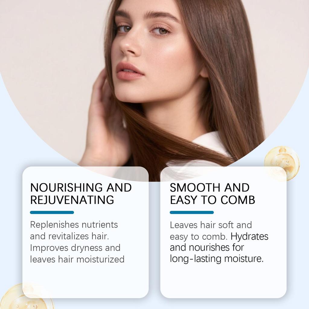 Gentle Scalp Nourishing Rollerball Essence, Daily Hair Care Oil for Scalp Massage & Smooth, Silky Hair