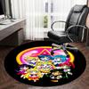1pc Sailor Moon Characters Group Round Carpet, Made of Polyester,Perfect for Decorating Office Chairs, Living Rooms, A Vibrant Decorative Rug
