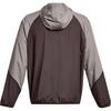 Under Armour RUSH Woven 1/2 Zip Hooded Top 'Grey Brown' Men's 1379678-294