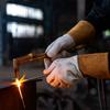 1 Paar Verschleißfeste Schweißhandschuhe Hitzebeständige Dornensichere Lederhandschuhe Verdickte Robuste Arbeitshandschuhe Arbeitssicherheit