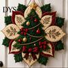 Kit Decorazione Trapuntata di Natale Tessuto Stella di Natale Kit Fai da Te, Patchwork Floreale Cucito Progetti Artigianali Festivi per Adulti Ornamento Fatto a Mano