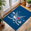 New York Rangers Ice Hockey Design Carpet Patterned Carpet, Non Slip Mat Suitable for Living Room and Bedroom Sofas