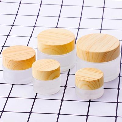 5g/10g/30g/50g Empty Glasses Cosmetic Makeup Jar Pots Frosted Sample Bottles Eyeshadow Face Cream Lip Balm Refillable Containers