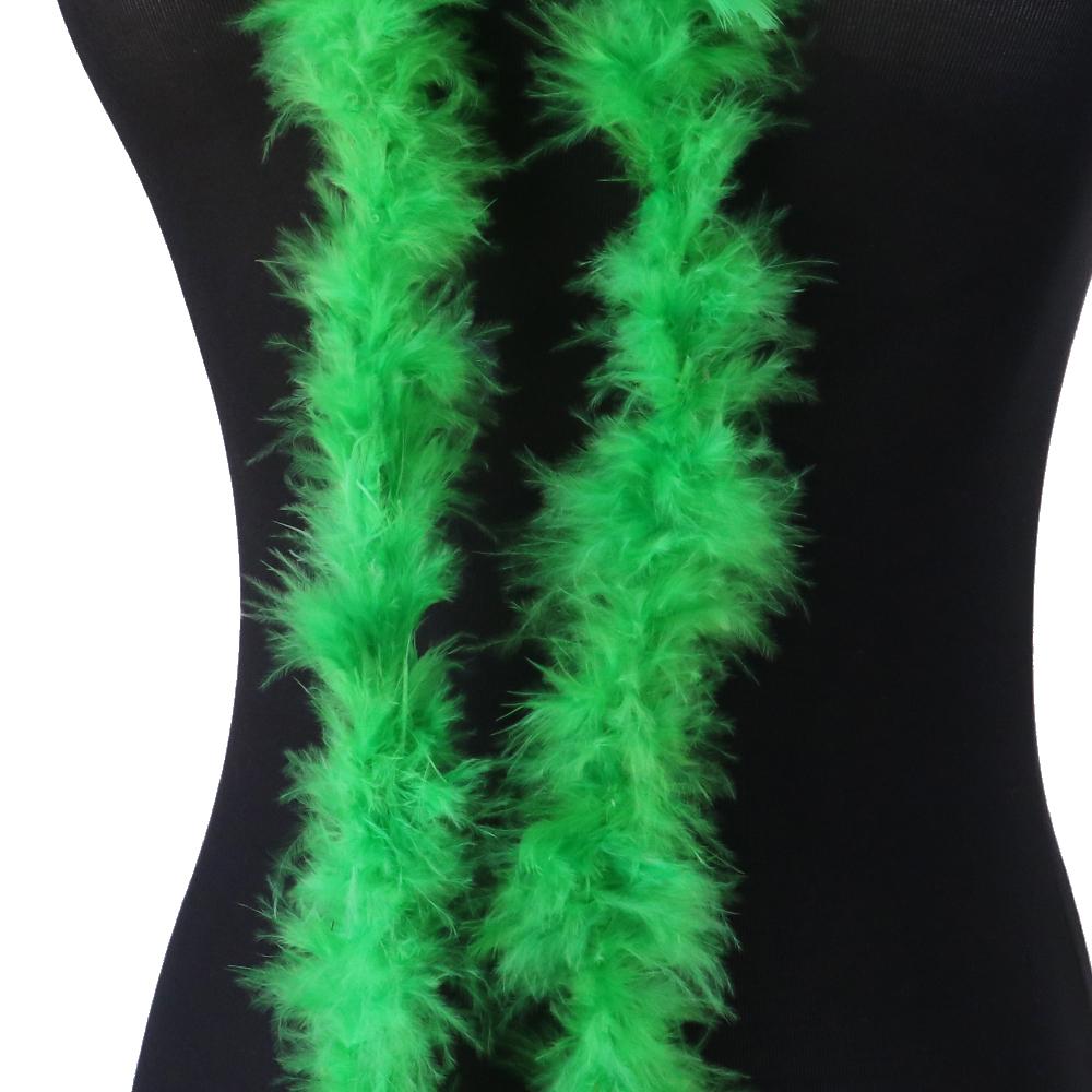 

2-метровое боа из натуральных перьев индейки 11 г для DIY, рукоделия, шарфа, шали, декора, пушистое боа из перьев, шитье, костюм, платье, украшение для рождественской елки 11Gram трава зеленый