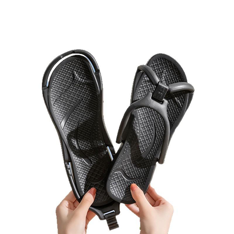 Portable Non-Slip Foldable Travel Slippers for Men - Lightweight, Disposable, Essential for Business Trips and Hotel Showers