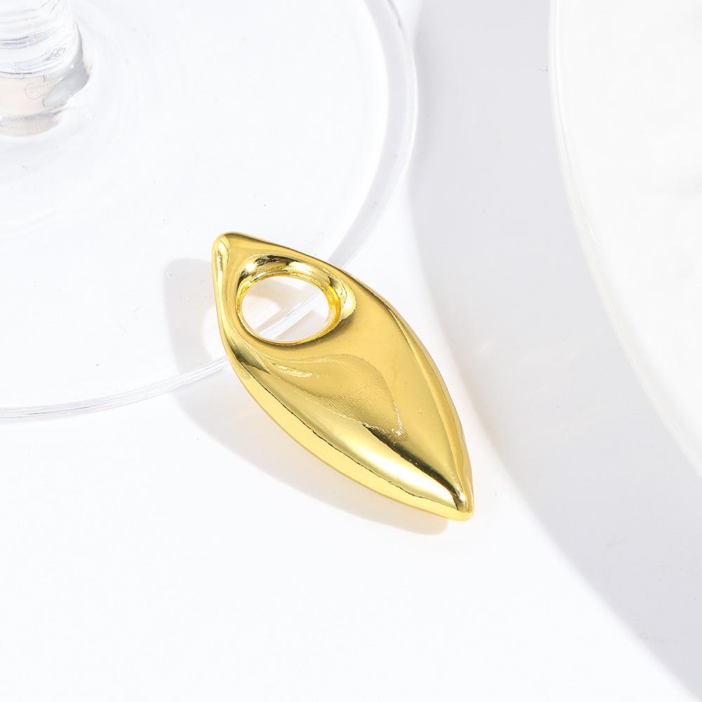 3 Batches Geometric Three-dimensional Hollow Copper Star Football Water Drop Pendant Necklace Pendant Jewelry Making Charm