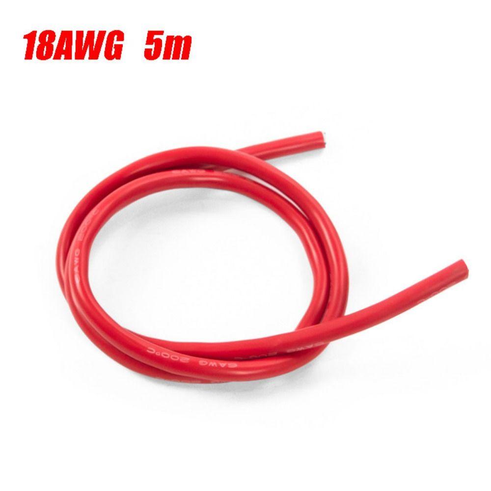 Tinned Copper AWG Electric Wire Solid Cable Universal Soft Silicone Cable Red Black Heat Resistant The Hook Up Assorted Wire Set