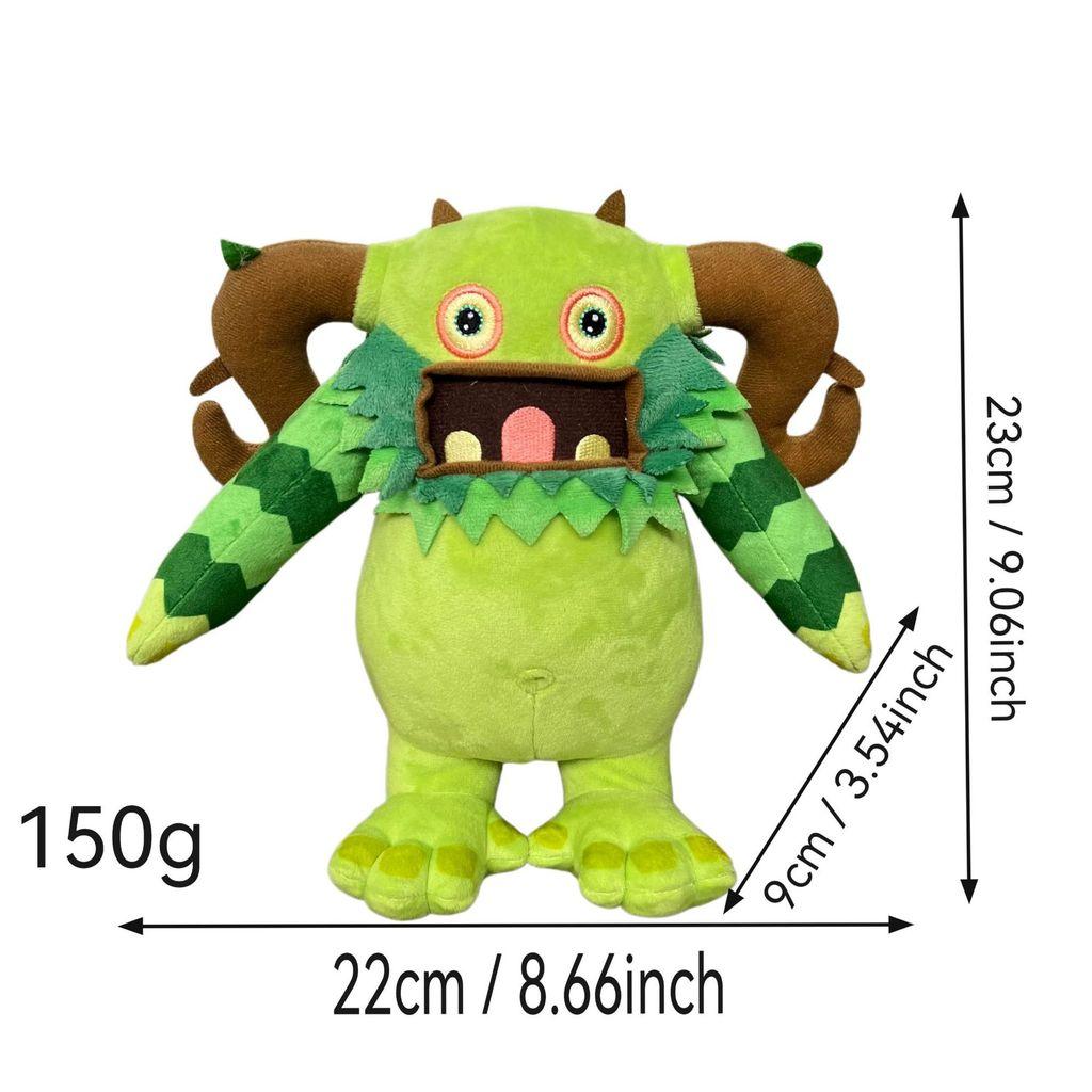 Мягкая плюшевая игрушка My Singing Monsters, Кристальный плюш, Для детей и коллекционеров зелёный