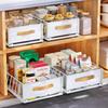 Under-Sink Pull-Out Spice Rack Drawer Storage System