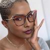 Classic Oversized Flower Cat Eye Corrective Myopia Eyeglasses Ladies Anti Blue Rays Multifocal Progressive Optical Spectacles