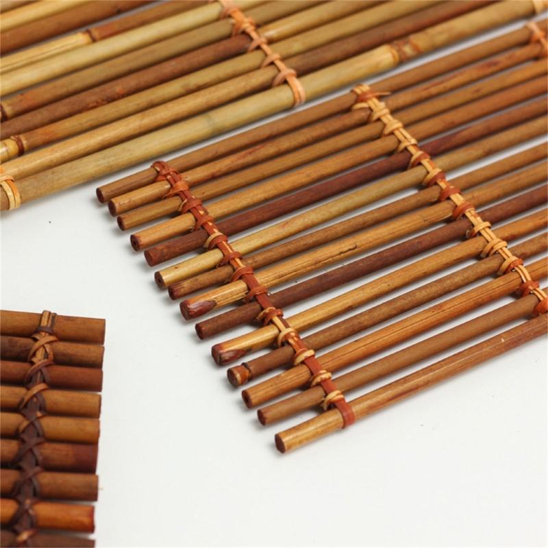 User Friendly Bamboos Raft Coasters for Dining and Workspaces Protecting Front and Elevating Interior Decors