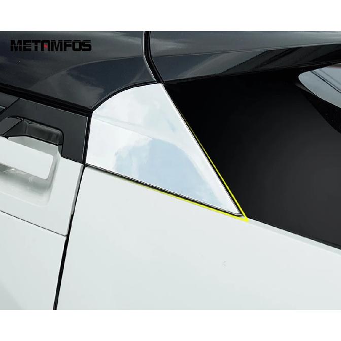 Rear Window Spoiler Side Wing Cover Trim Sticker For Toyota CHR C-HR 2016-   Chrome Exterior Accessories Car Styling