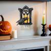Halloween Crow Night Light Gothic Raven Birds On Church Arch Wall Sconce Light for Halloween Bedside Bedroom Living Room Decor