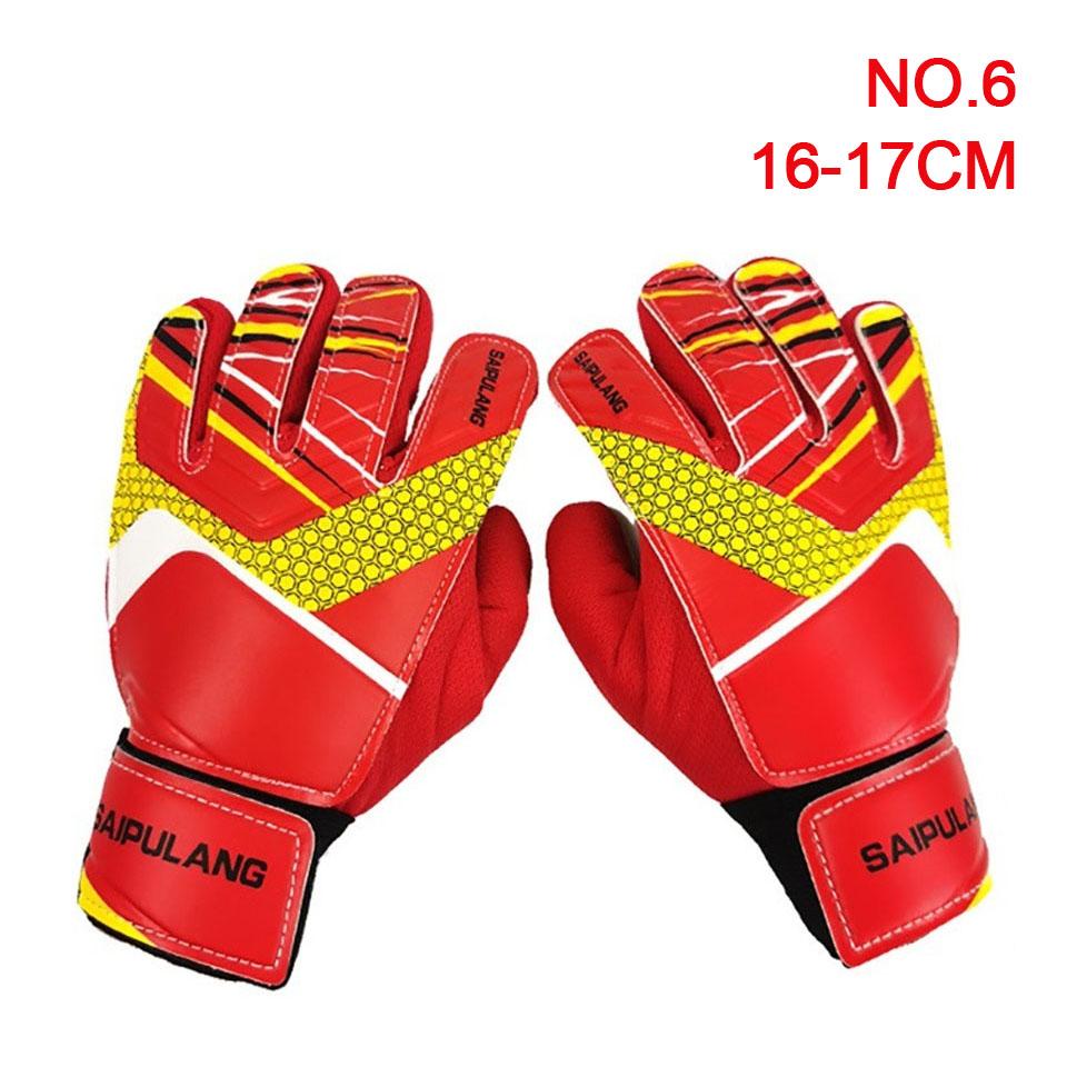 Loogdeel Professionelle Fußball Trainings Torwarthandschuhe Kind Erwachsener Tor Verdickte Latex Fußballhandschuhe Hand Fingerschutz