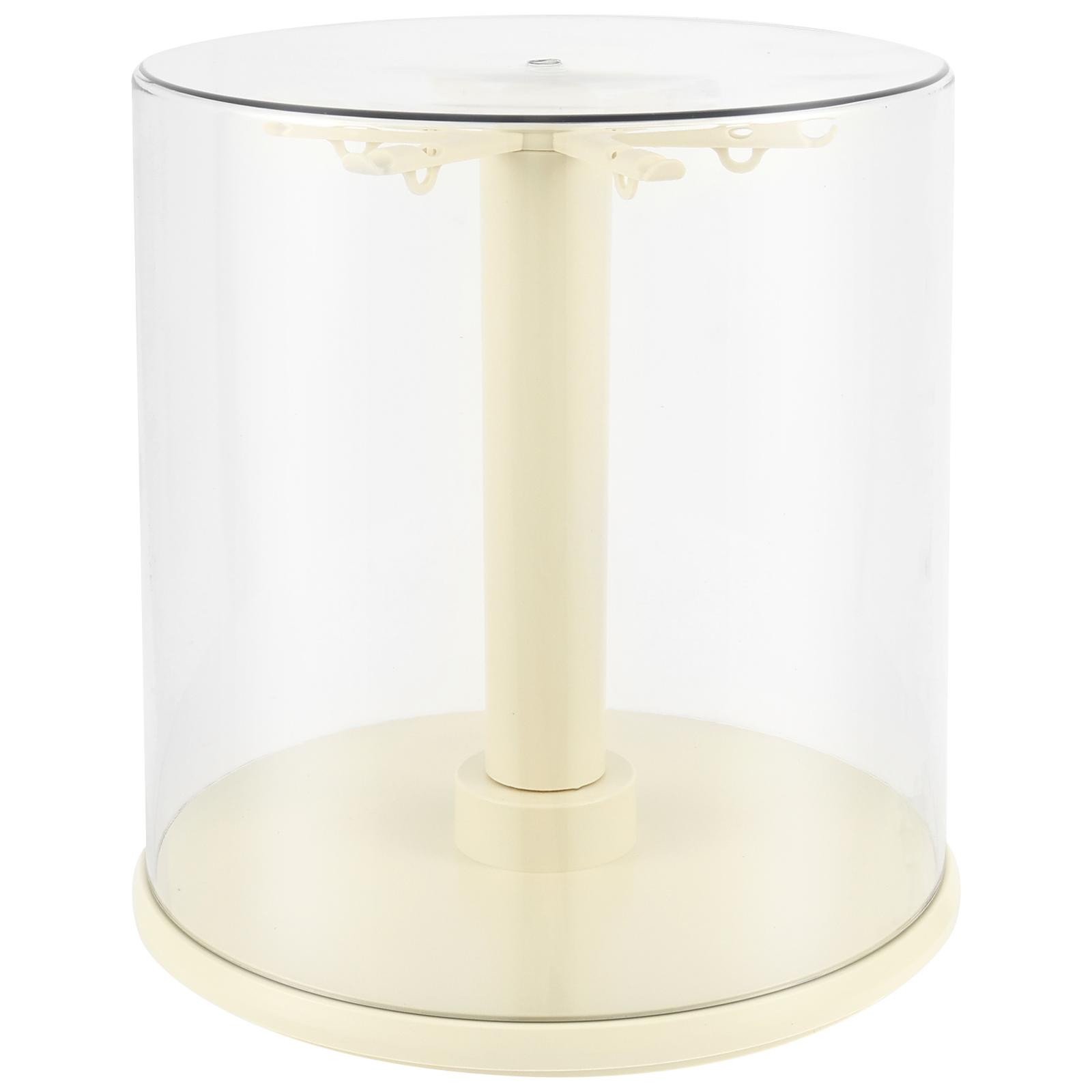 

Plush Toy Display Box Pendant Doll Rotating Clear Storage Case Figurines Keychains Blind Boxes Transparent Labvbv Decoration покинуть белый