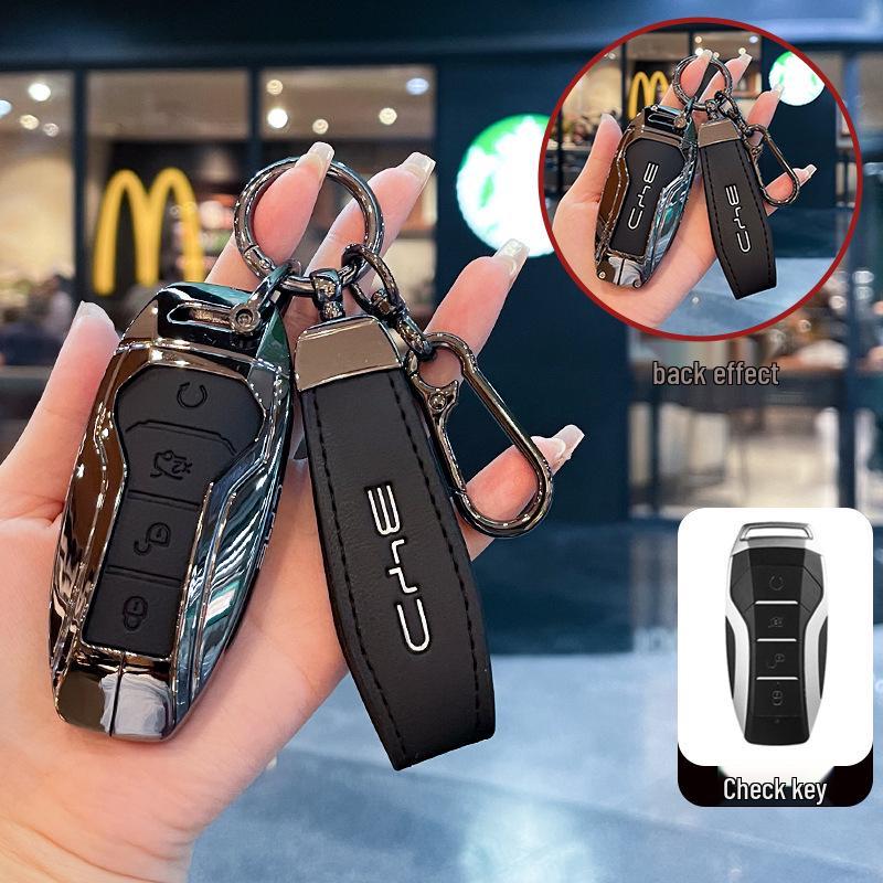 Compatible Key Case for BYD Dolphin, Seagull, Yuan, Seal 05, Qin, E2, E3, E7, Han, Tang, and Song Cars.