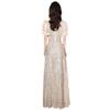 sequined evening dress dress female French long light luxury niche host banquet party shining evening dress