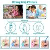 3/5 Pack Silicone Pen Holder For Kids Ergonomic Design For Handwriting Posture Correction Writing Aid Children Learning Practice