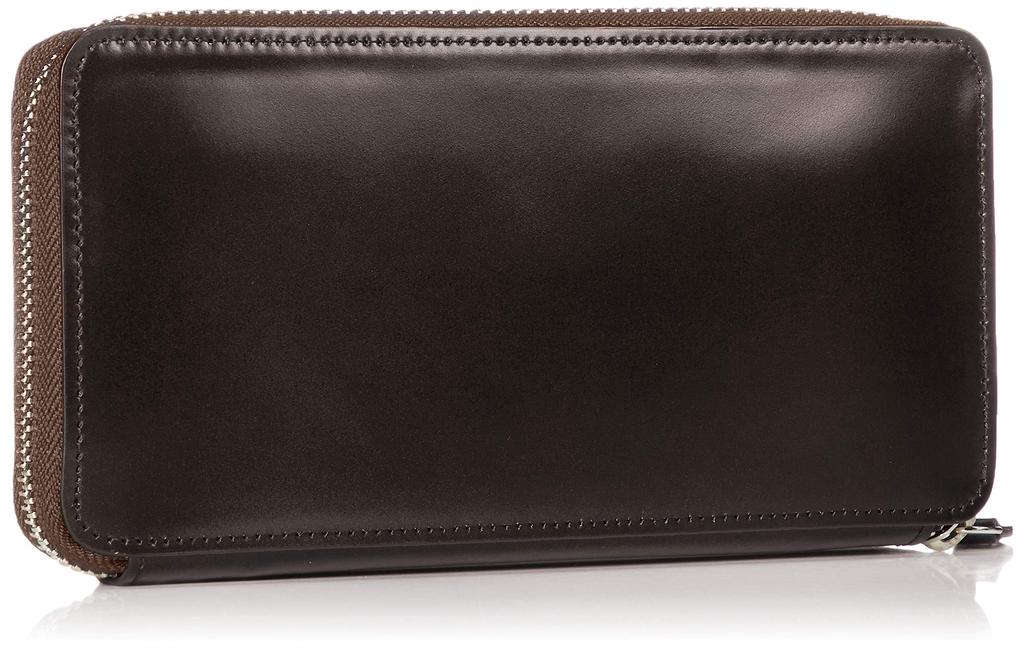 Long Made In Cordovan Dark Brown [Mikado] Men's Wallet, Zippered, Japan, Leather,