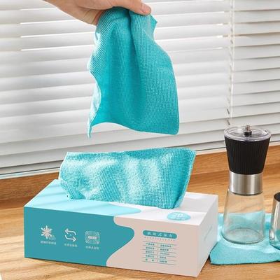 Cleaning Rags 20pcs/box Pull-out Disposable Rags for Kitchen Household Absorbent Microfiber Scouring Pad Cleaning Towels