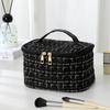 Comet Classic Tweed Large Capacity Cosmetic Pouch