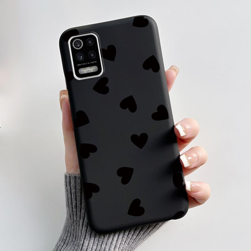 Case For LG K52 Q52 K62 Phone Case Luxury Cute Love Rabbit Funny Ultra Thin Slim Soft Black TPU Silicone Protective Back Cover