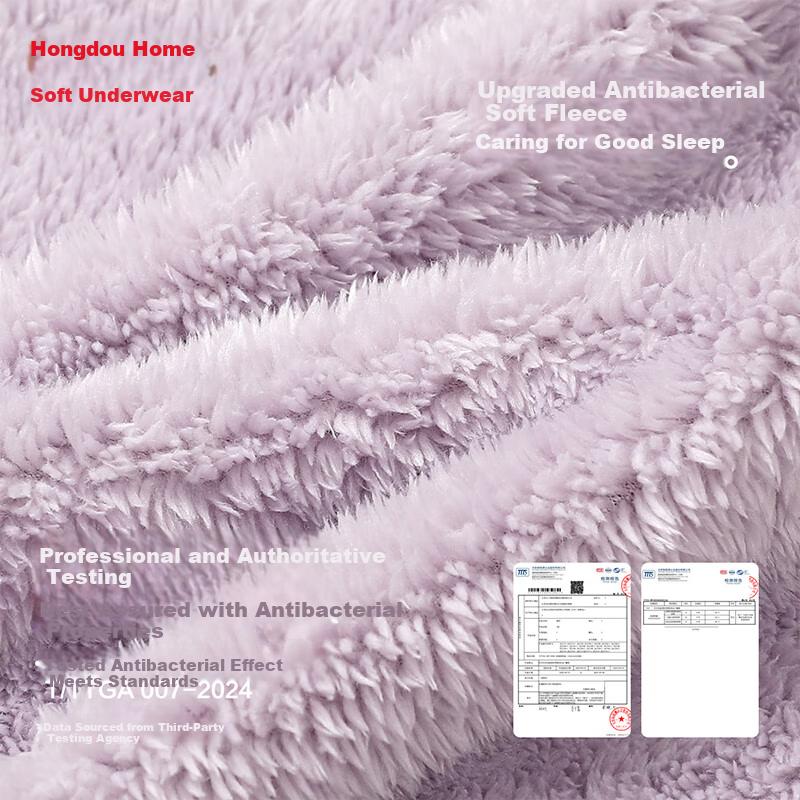 Hodo Home Thickened Bubble Fleece Winter  Fluffy Wearable Loungewear Pajamas