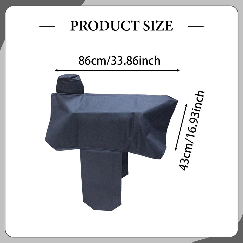 Elastic Fit Horse Saddle Cover Durable Oxford Cloth Dust Protection Lightweight Sleeve for Equestrian Supplies