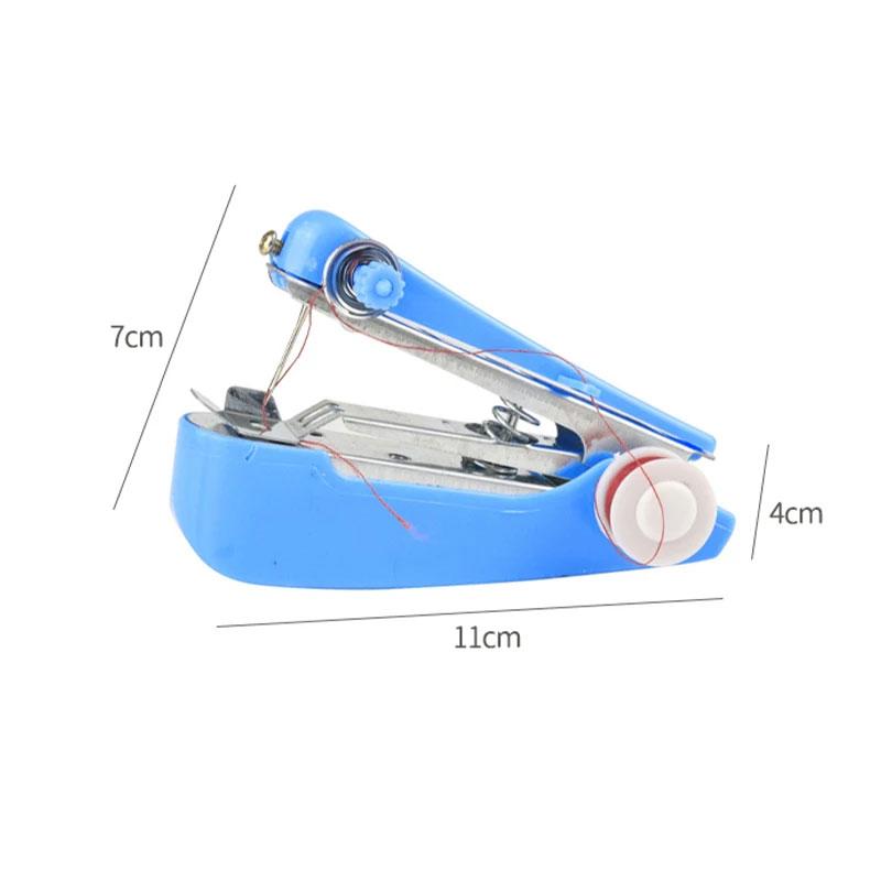 Home Handheld Sewing Machine Protable Outdoor Travel Clothes Fabrics DIY Stitchin Sew Tool Mini Manual Stitch Needlework Machine