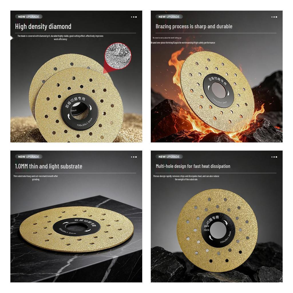 Dual-Purpose Cutting Blade for 45° Chamfering & Beveling, Grinding Disc for Angle Grinders On Tiles & Stone
