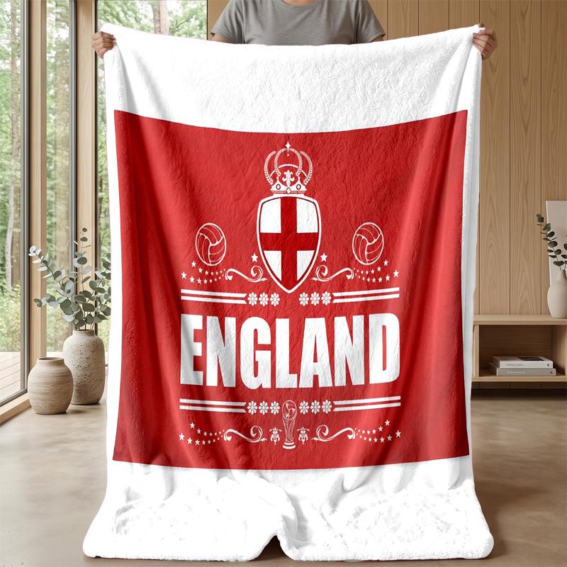 England national football team Theme blanket Soft Flannel Blanket Plush Throw Blanket Cozy Sofa Bed Blanket for Home Decor