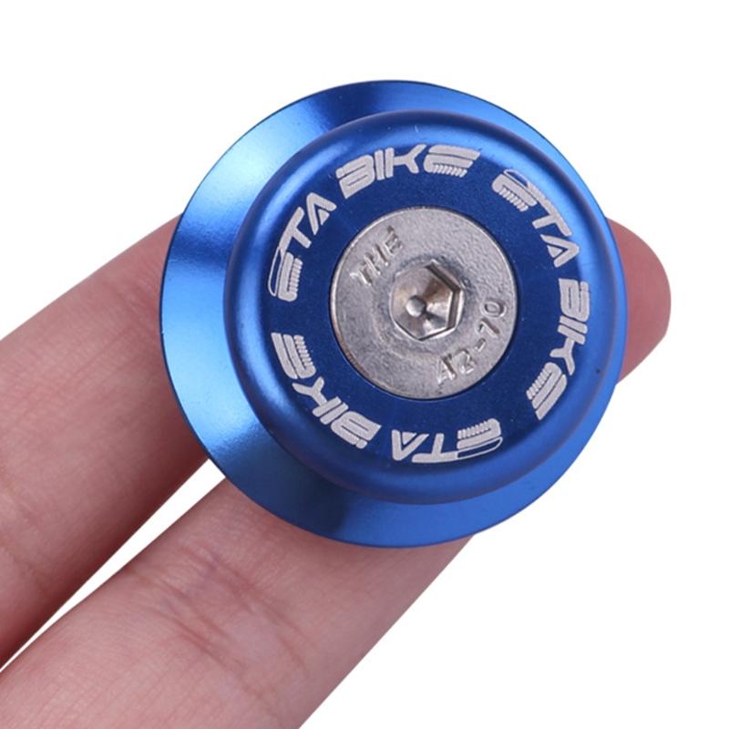 Aluminum Alloy Bicycle Top Stem Cover with Screw Bike Top Tube Cap Bike Supplies
