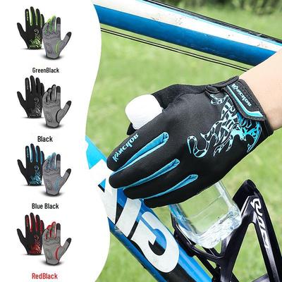 Atmungsaktive Stoßdämpfende Langfinger-Radhandschuhe für Outdoor-Sportarten