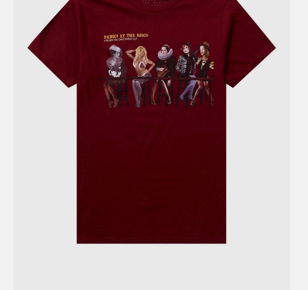 Panic! At The Disco Fever Can't Sweat Out Boyfriend Fit Girls T-Shirt reprint