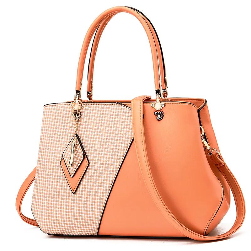 New Ladies Fashi Handbags Classic Shopper Multicolors Pattern Women Tote Shopping School Office Travel Shoulder Zipper Big Bag