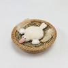 White Bird Holder Doll Keyring