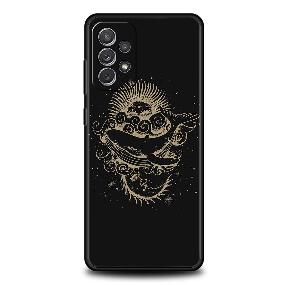 Suns Moons Clouds Astrological Phone Case for Samsung Galaxy A13 A14 A54 A73 A34 A51 A71 A22 A23 A32 A52 A01 A31 A41 Soft Shell