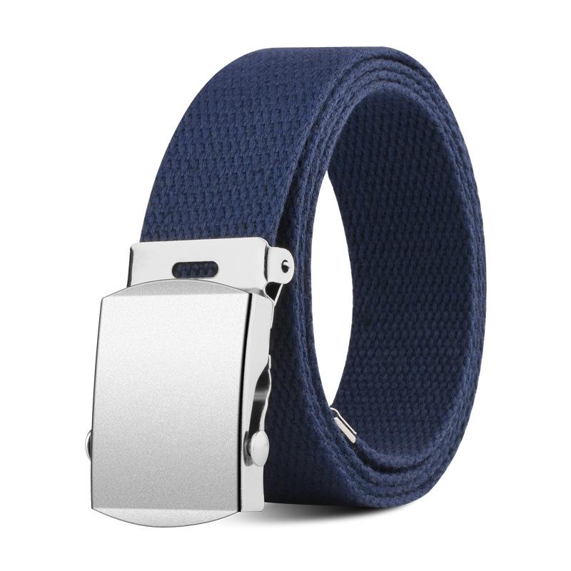 Trendiger 8-Farben Canvas- & Ledergürtel: 33mm Rollenschnalle für Männer, Frauen & Kinder