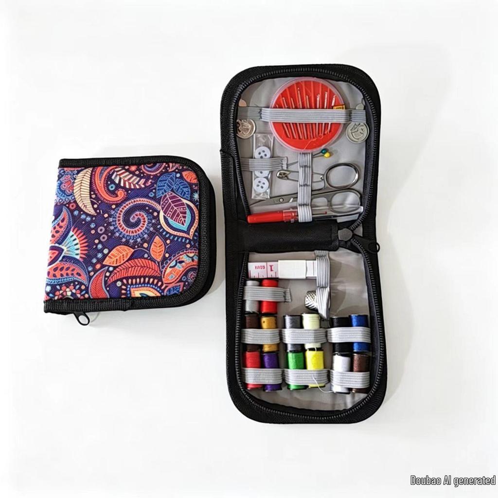 Portable Needle and Thread Kit - Home DIY Sewing Tool Set, Household Sewing Box